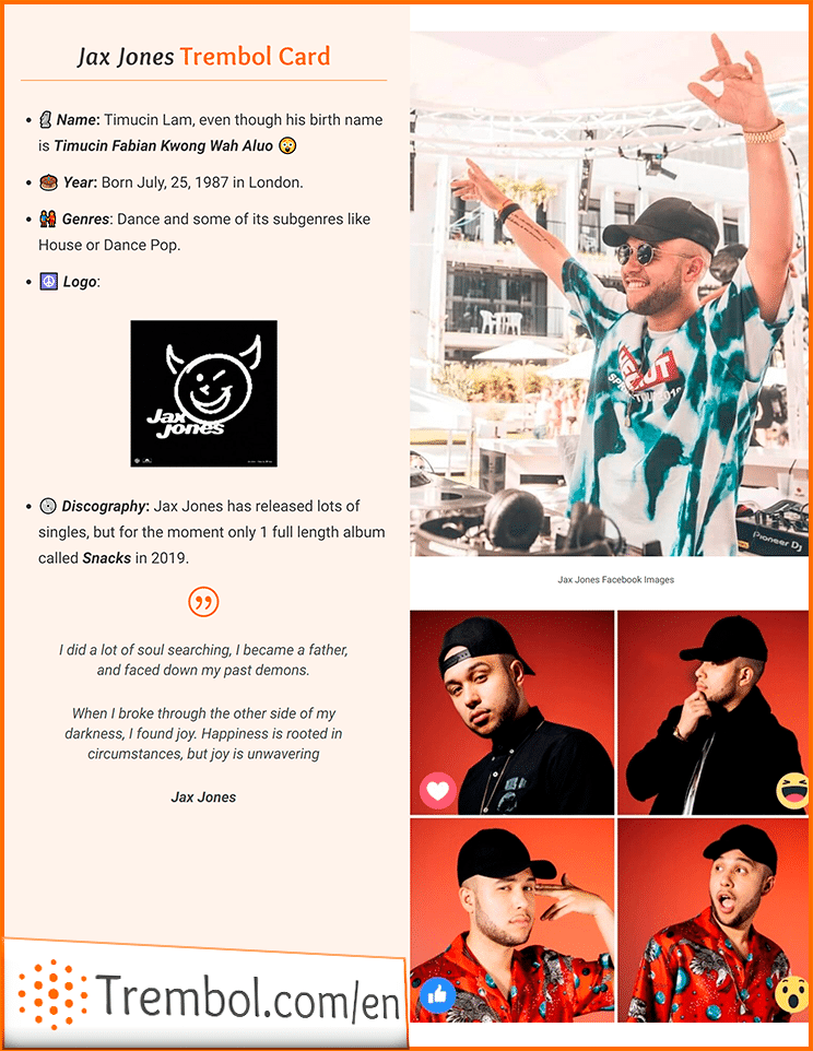Bio Jax Jones EN Mago de Oz Trembol Card