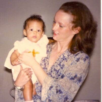 Alicia Keys as a kid Alicia Keys and her mother