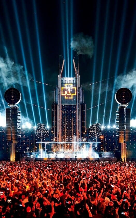 Rammstein tour estadios escenario Rammstein