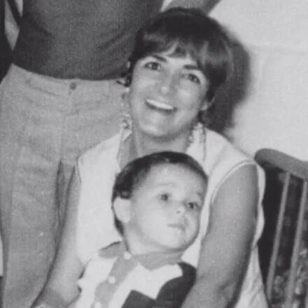 Alejandro Sanz and his mother Alejandro Sanz's mother